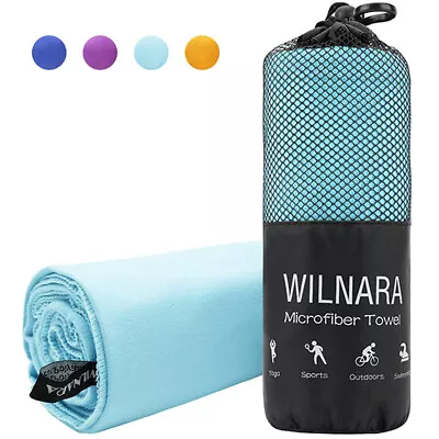 Sports Towel Microfiber Swim Travel Camping Beach Sports Bath Gym Quick Drying  • $8.89