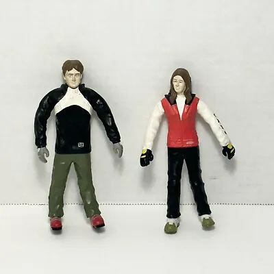 Vintage Bendable Huck Doll Snowboarders Lot Of 2 Figures / Collectible / Rare • $49.95