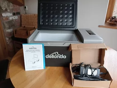 DELLONDA 15L Dual Zone Compressor 12/24V FRIDGE / FREEZER Camping Caravan • £95