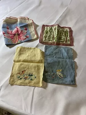 Lot Of 4 Vintage Hankies • $15