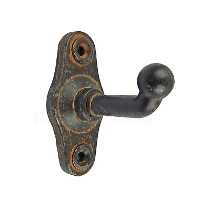 Industrial Wall Hook Cast Iron Towel Robe Coat Door Hanger Rustic Antique Style • $16.95