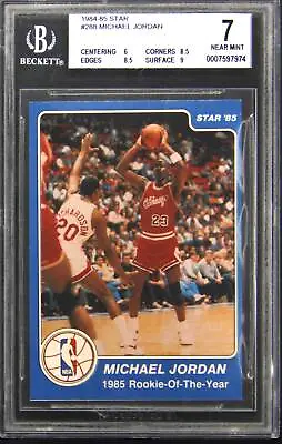 1984-85 Star #288 Michael Jordan Rookie RC BGS 7 • $3495