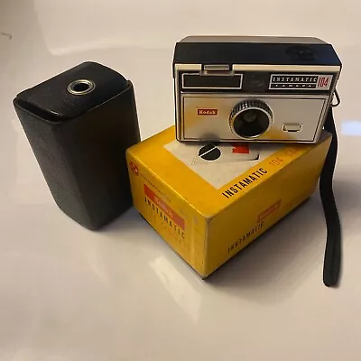 Vintage Kodak Instamatic 104 Color Camera With Strap Case & Box (Untested) • £9.97