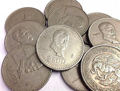 MEXICO $500 Pesos Coin Vintage Mexican Peso  Madero  (1986-1992 Type) • $2.15