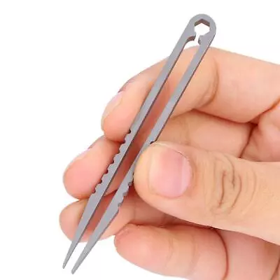 Portable EDC Titanium Alloy Tweezers Outdoor Survival Camping Travel Mini Tool • $8.26