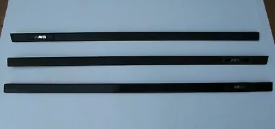 96-03 BMW E39 M5 OEM 3 Piece Door Trim Moulding Bump Stop Bumper Set BLACK  • $197.99