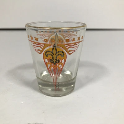 $10.49 • Buy New Orleans Saints Logo Fireball 1.5 Oz Clear Shot Glass