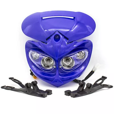 FXCNC Blue Universal For Street Fighter Dirt Bike Headlight Head Lamp Fairing • $17.99