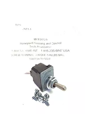 Honeywell 2NT1-1 Toggle Micro Switch 3-position DPDT Double Pull/throw NT Series • $37