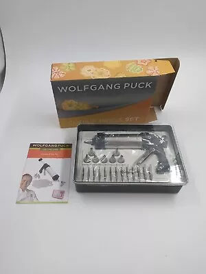 Wolfgang Puck 23 Piece Cookie Press And Decorating Set Black Stainless Steel • $24.99