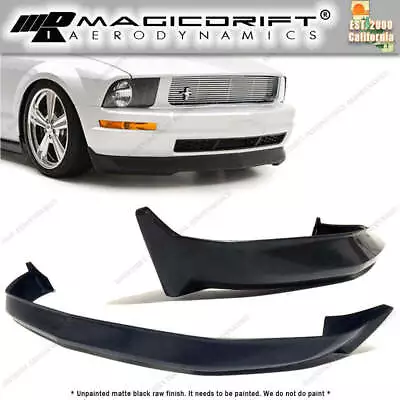 For 05 06 07 08 09 FORD MUSTANG V6 3C URETHANE FRONT BUMPER LIP SPOILER SPLITTER • $102.65