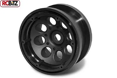Axial 2.2 8 Hole Beadlock Scale Wheels 2 BLACK AX8097 Inc Rings And Hardware RC • £28.99