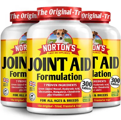 NORTON'S Dog Joint Care Supplements | 900 Tablets | With Green Lipped Mussel Gl • £89.06