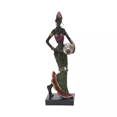 African Women Sculpture Lady Figurine Statue Decor Women Figure Girls  • $15.79