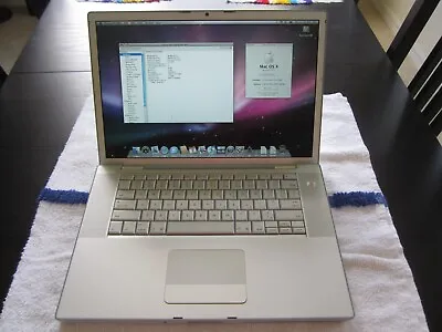 2007 Apple MacBook Pro A1226 15  2GBRAM 120GBHD OSX 10.5.1 NoPwrCord - WORKS • $69