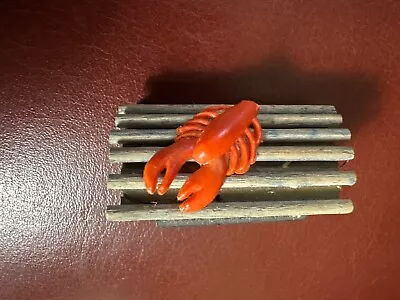 Vintage Wood Craft Lobster Trap With Lobster Magnet • $4.99