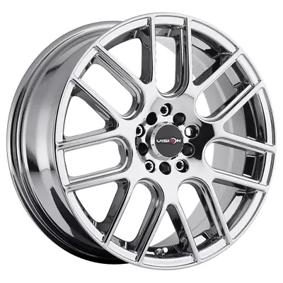 Vision 18x8 Wheel Chrome 426 Cross 5x110/5x115 +20mm Aluminum Rim • $276.99