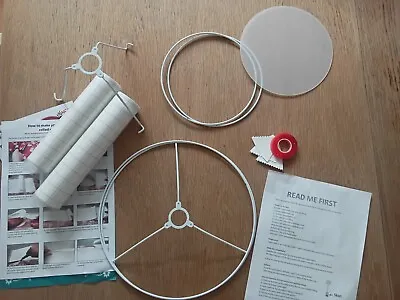 Need Craft - Make Your Own Tiered Lampshade - 40cm/30cm DIY Lampshade Making Kit • £17