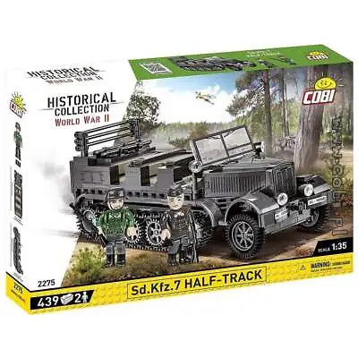 Cobi 2275 1:35 Historical Collection Sd.Kfz 7 Half-Track Military Kit 439 Pieces • $74.58