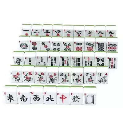 144pcs/Set Chinese MahJong Game Set Retro Mah-Jong Fun Family Board Games 30mm • £34.95