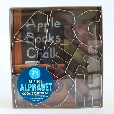 R&M 26 Piece Alphabet Cookie Cutter Set 3 Inches Steel New In Box • £28.09