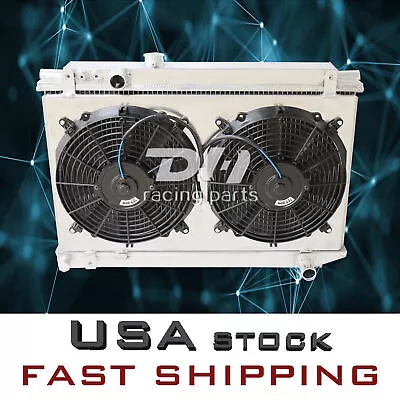 3 Row Radiator+Shroud+Fan For 86-92 Toyota Supra/SOARER MZ20 MZ21 MK3 MA70 7MGTE • $199