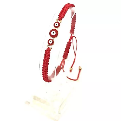 Mal De Ojo Pulsera Ojo Turco Suerte Amuleto Evil Eye Bracelet Luck Adjustable • $10.99