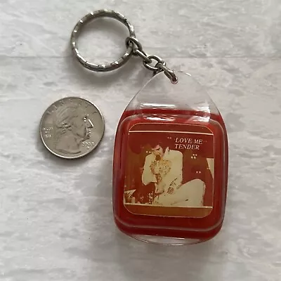 1979 Vintage Elvis Pressley Love Me Tender Keychain Key Ring #44155 • $78.74