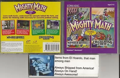 Mighty Math Grades 3-6 By Edwards In Jewel Case • $9.95