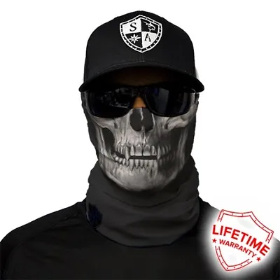 £5.49 • Buy SA Co Tactical Black Skull Face Neck Shield Mask Seamless Bandana Motorbike Tube
