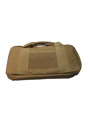 £12 • Buy Tactical Airsoft Padded Nylon Pistol Gun Bag / Carry Case Tan - (UK SELLER)