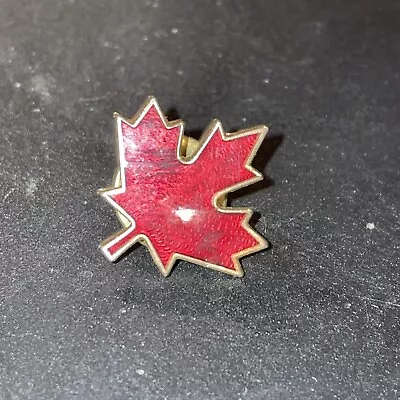 Canadian Maple Leaf Pin Hat Tack Back Red Maple Leaf Pin • $3