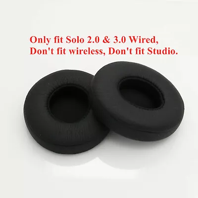 Replacement Ear Pads Cushions For Beats By Dr Dre Solo 2.0 Wired Headphones • $11.95