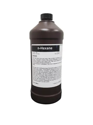 Hexane (Normal) 1000ML High Purity Packaged In HDPE Composite Bottle • $32