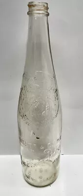 Vintage Garrett & Co Inc Virginia Dare Clear Glass Wine Bottle New York Empty • $12.99