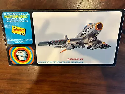 Vintage Lindberg F-86 Sabre Jet Model W/ Electric Motor Kit  Scale 1/4  = 1 Foot • $19.75