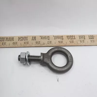 Shoulder Lifting Eye Bolt With Washer And Nut Steel Black 1 -8 A489 • $10.48