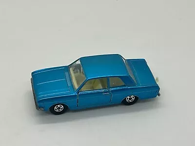 Matchbox Lesney Superfast Ford Cortina No. 25  Blue Transitional England 1970 • $27