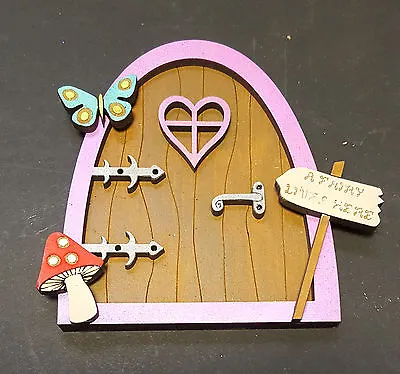 Fairy Elf Door Kit MDF Craft Shapes Garden Kids Room Wall Decor W/TRACKED Option • £3