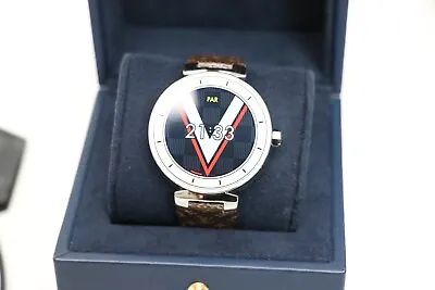 Louis Vuitton Qa00 Monogram Band Tambour Horizon Smart Watch Good Gift • $780