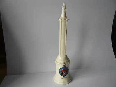 £40 • Buy Unmarked Crested China Model Of Hall Cross Doncaster. Crest Of Doncaster