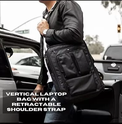 Vertical Laptop Bag With Retractable Shoukder Strap Ballistic Nylon Tactical • $65