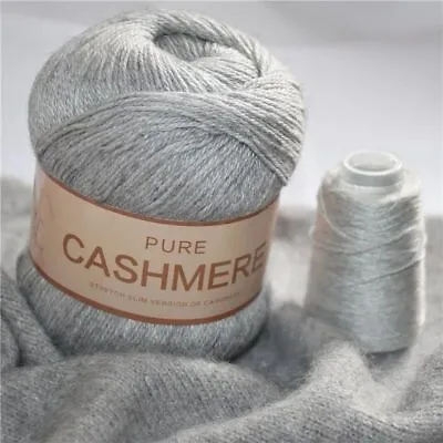 Cashmere Wool Yarn Crochet Hand Knitted Dyed Scarf Weaving Thread Yarns 70 Grams • $11.24