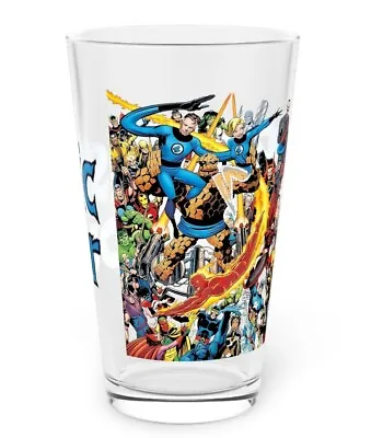 Fantastic Four Pint Glass 16oz - Marvel Comics - John Byrne Art - Thing • $21.99