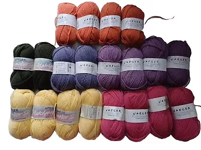 Jaeger Matchmaker DK Knitting Wool 20 X 50g Balls Pure Wool  • £31.99