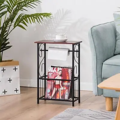 Side Coffee Tea Table Sofa End Table Laptop Portable Storage Cabinet Toilet Unit • £14.99