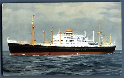 Vintage Postcard MV Westerdam 12149 Tons Maritime Nautical Memorabilia #75 • £5.98