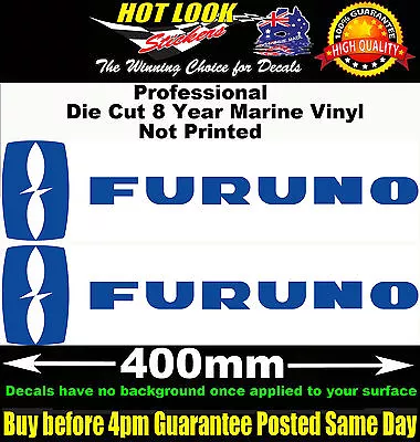 Furuno Stickers X2 400mm Decals Fishing Boat Fish Finder Radar System Trailer.  • $13.99