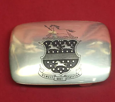 Colt Firearms Custom Shop Coat Of Arms Solid Brass Belt Buckle • $49.99