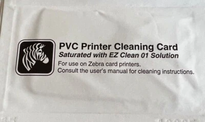 £12.99 • Buy 9x Zebra PVC ID Printer Cleaning Cards - EZ Clean 01 Solution